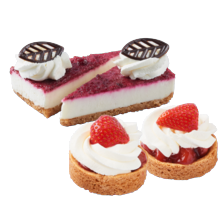 Cheesecakepunten of verse aardbeien slofjes